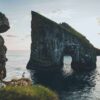 Drangarnir Sea Arch with puffin