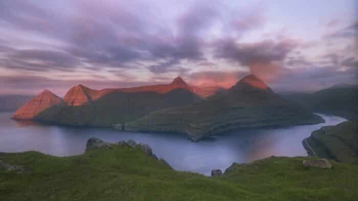 Fjord in Faroe Islands