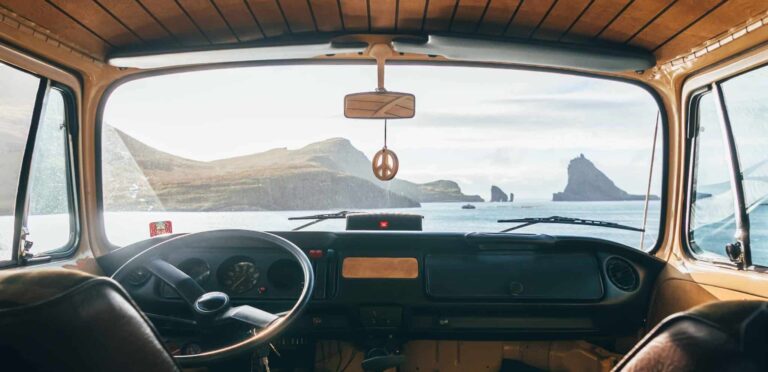 Inside camper