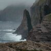 Coastline with sea stack