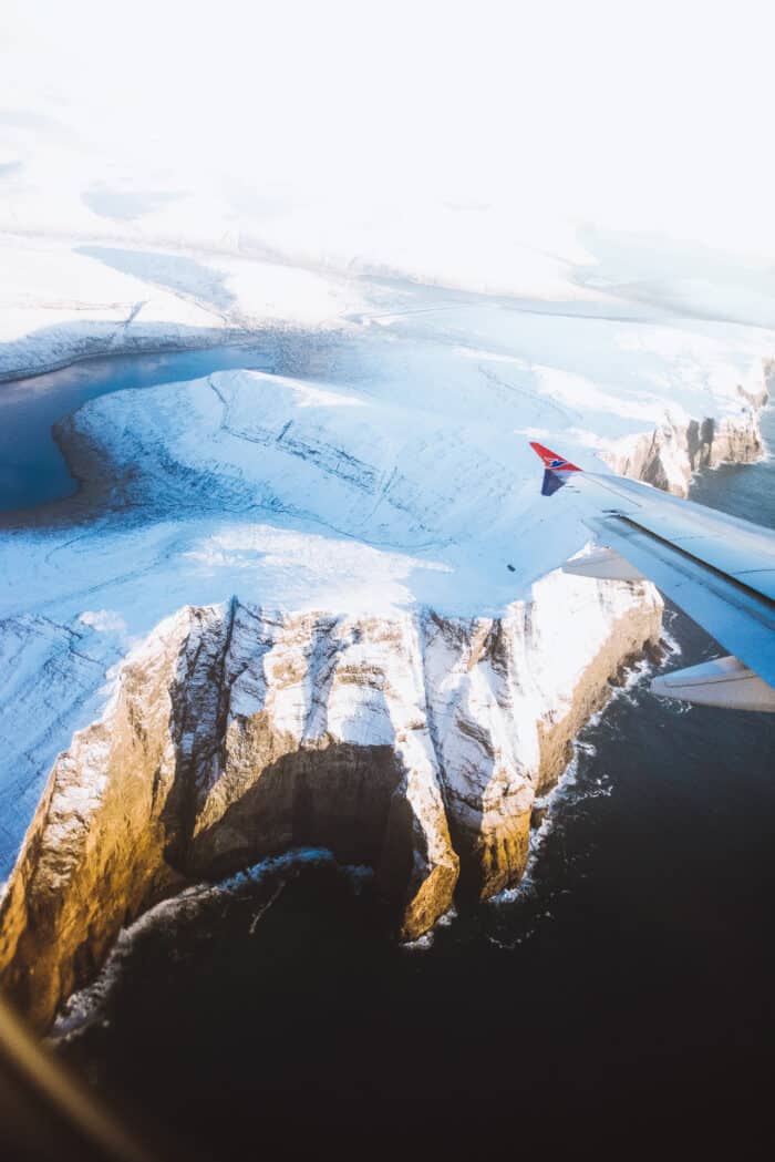 Faroe Islands from plane