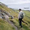 Man hiking to Kirkjubøur