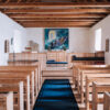 Inside church in Kirkjubøur