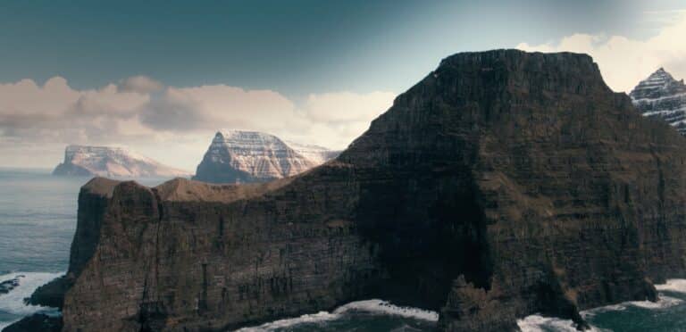 Kalsoy Island aerial view