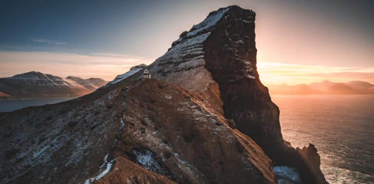 Kallur Lighthouse in winter