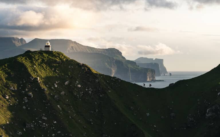 Walking near lighthouse