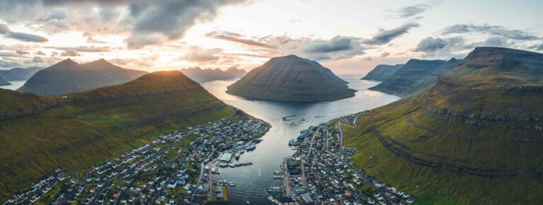 Klaksvík aerial view