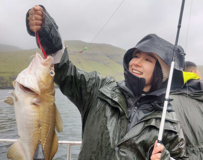 Lady with cod