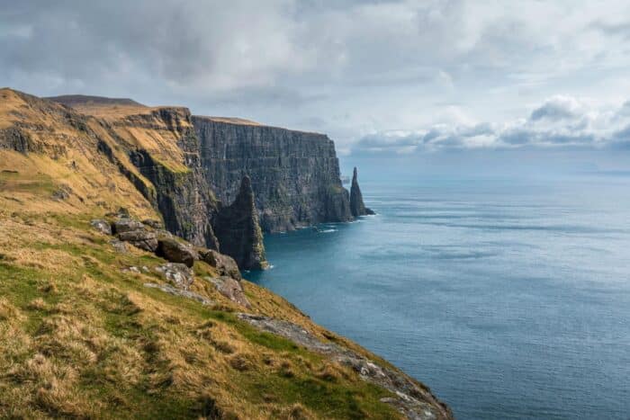 Líraberg Cliff on Sandoy Island