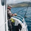 Man fishing on boat