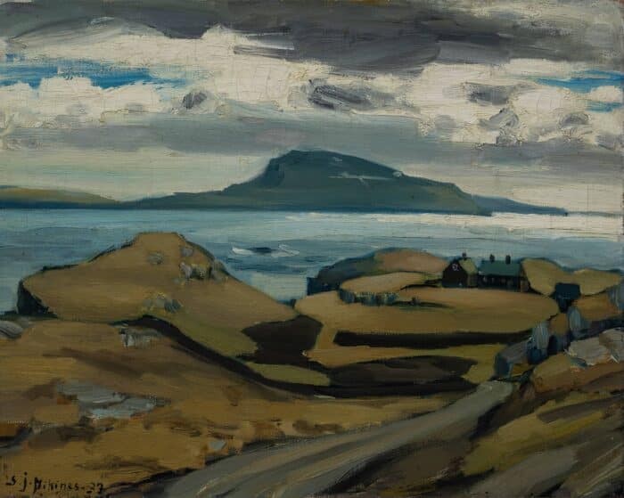 Mikines painting of Hoyvík.