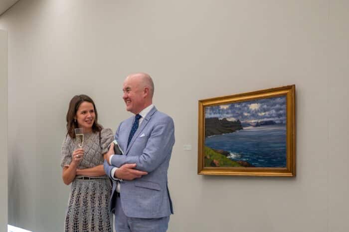 Mikines painting exhibited