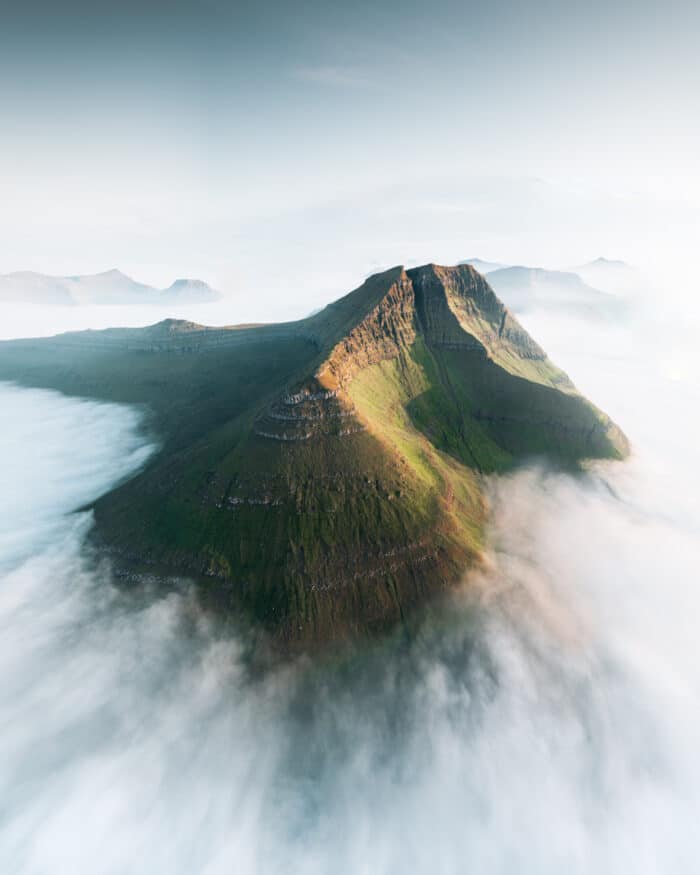 Mount Ritafjall with clouds