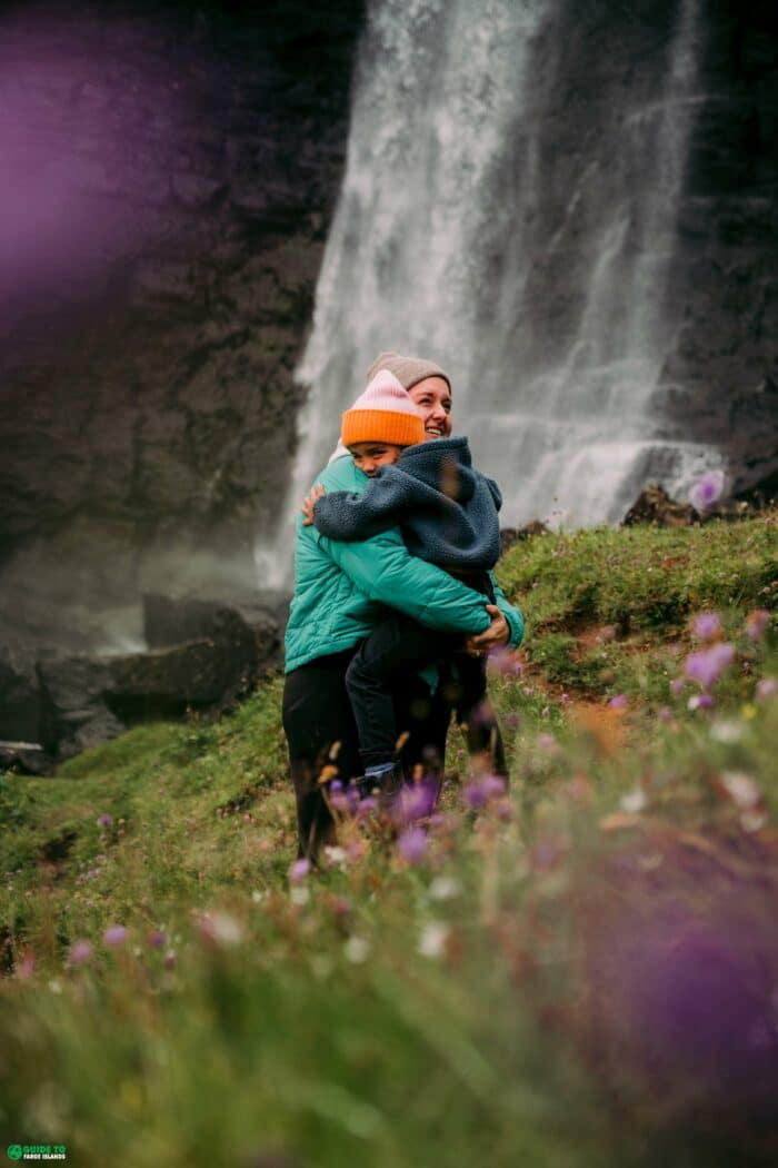 Mum hugging child