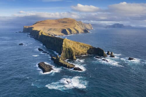 Mykines Island in winter