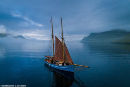 Norðlýsið sailboat in Faroe Islands