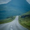 Road and mountain in Faroe Islands