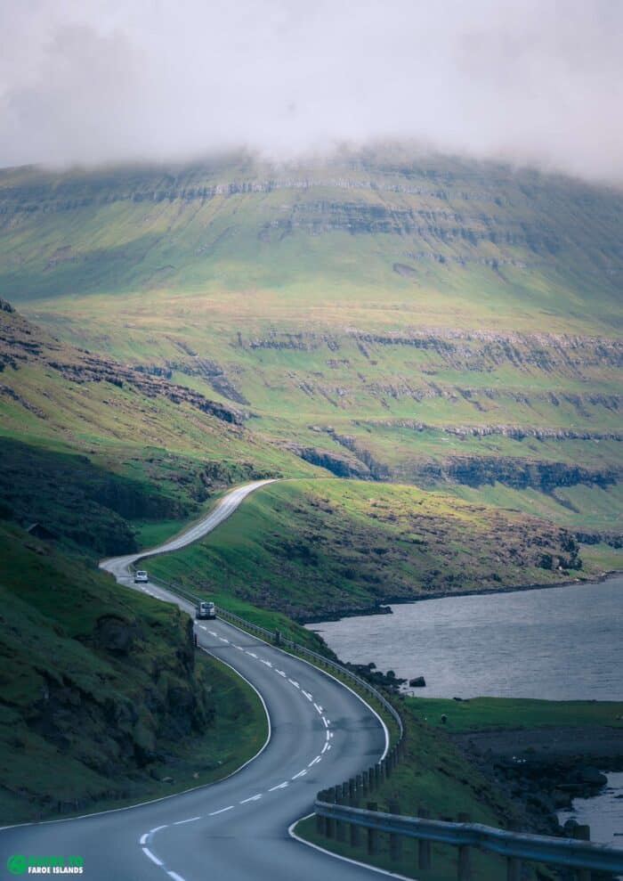 Road in Faroe Islands