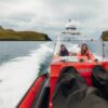 Sailing in Sørvágur fjord