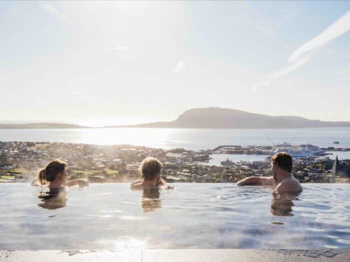 Outdoor pool with view