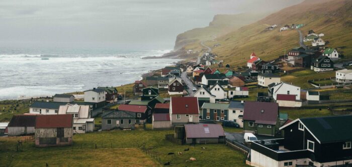 The village Sumba in windy weather