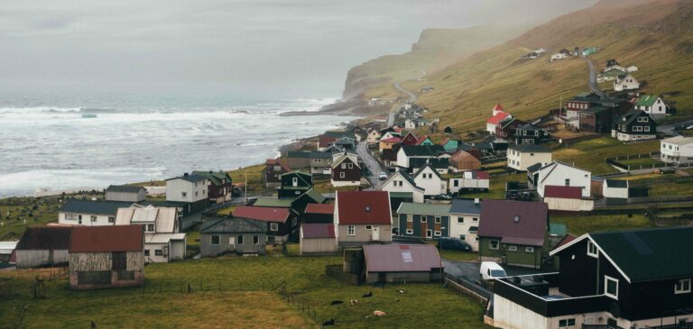 The village Sumba in windy weather
