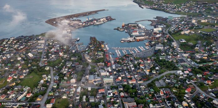 Tórshavn aerial view