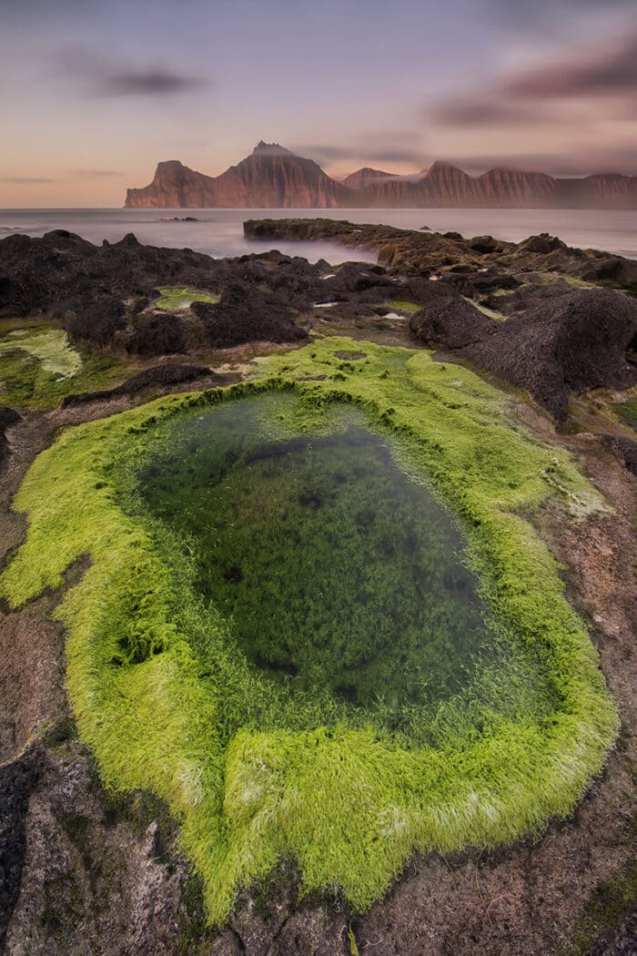 Seaside view in the Faroe Islands