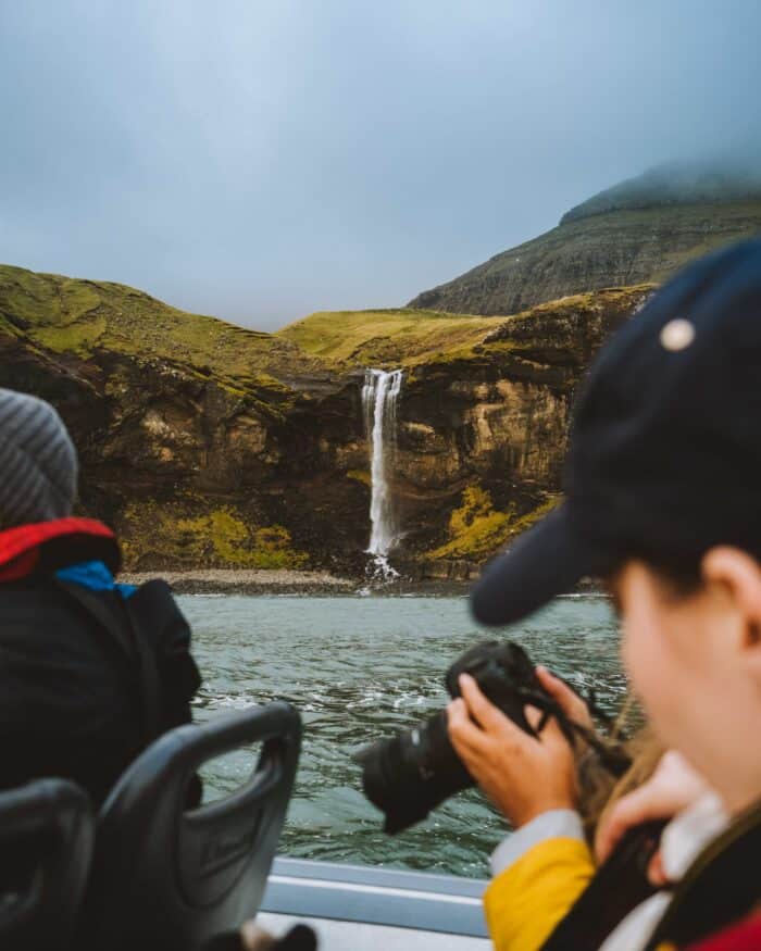 Faroe Islands waterfall