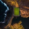 Football field in Faroe Islands