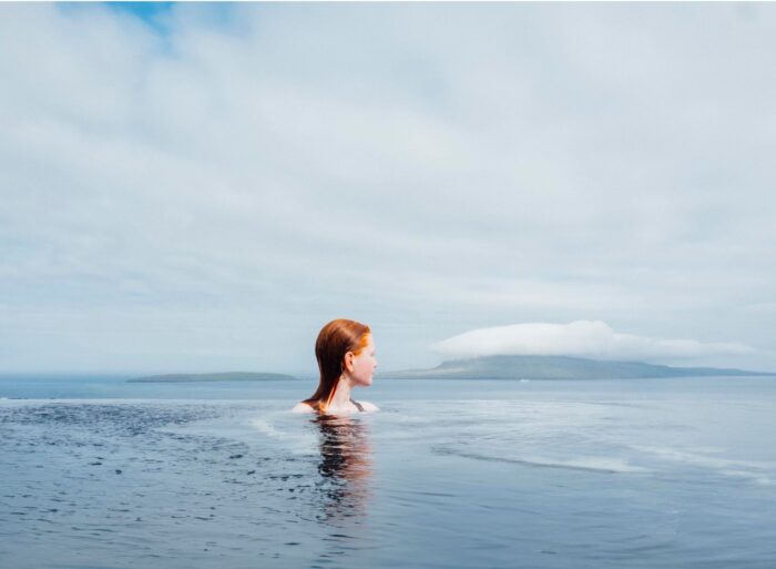 Girl in Spa in Tórshavn
