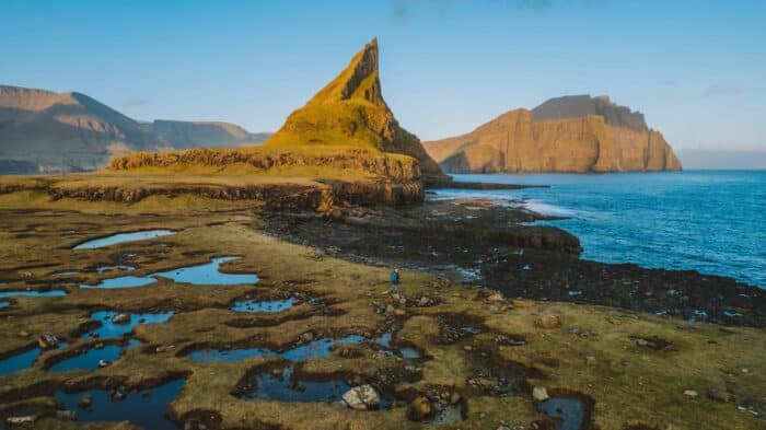 Tindhólmur islet in the Faroe Islands