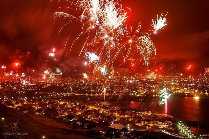 Fireworks in Tórshavn