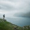 Person standing in nature