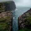 Sea Cliffs in cloudy weather