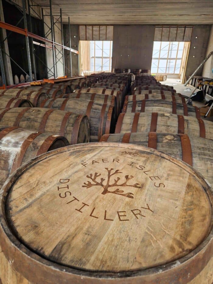Faer Isles Distillery warehouse