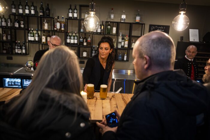 Guests at bar