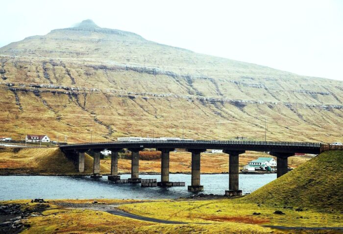 Bridge linking the islands Streymoy and Eysturoy