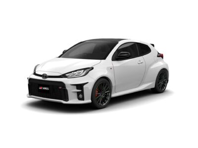 White Toyota Yaris