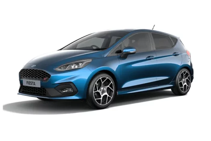 Blue Ford Fiesta