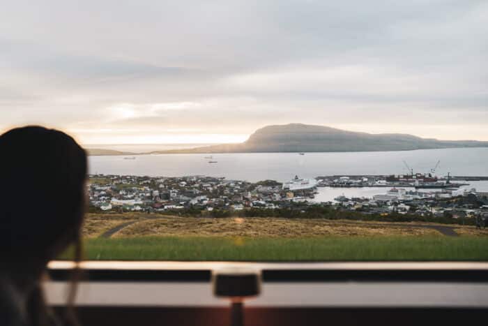 View of Tórshavn from hotel