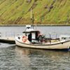 Boat moored in the Faroe Islands