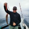 Man fishing in the Faroe Islands