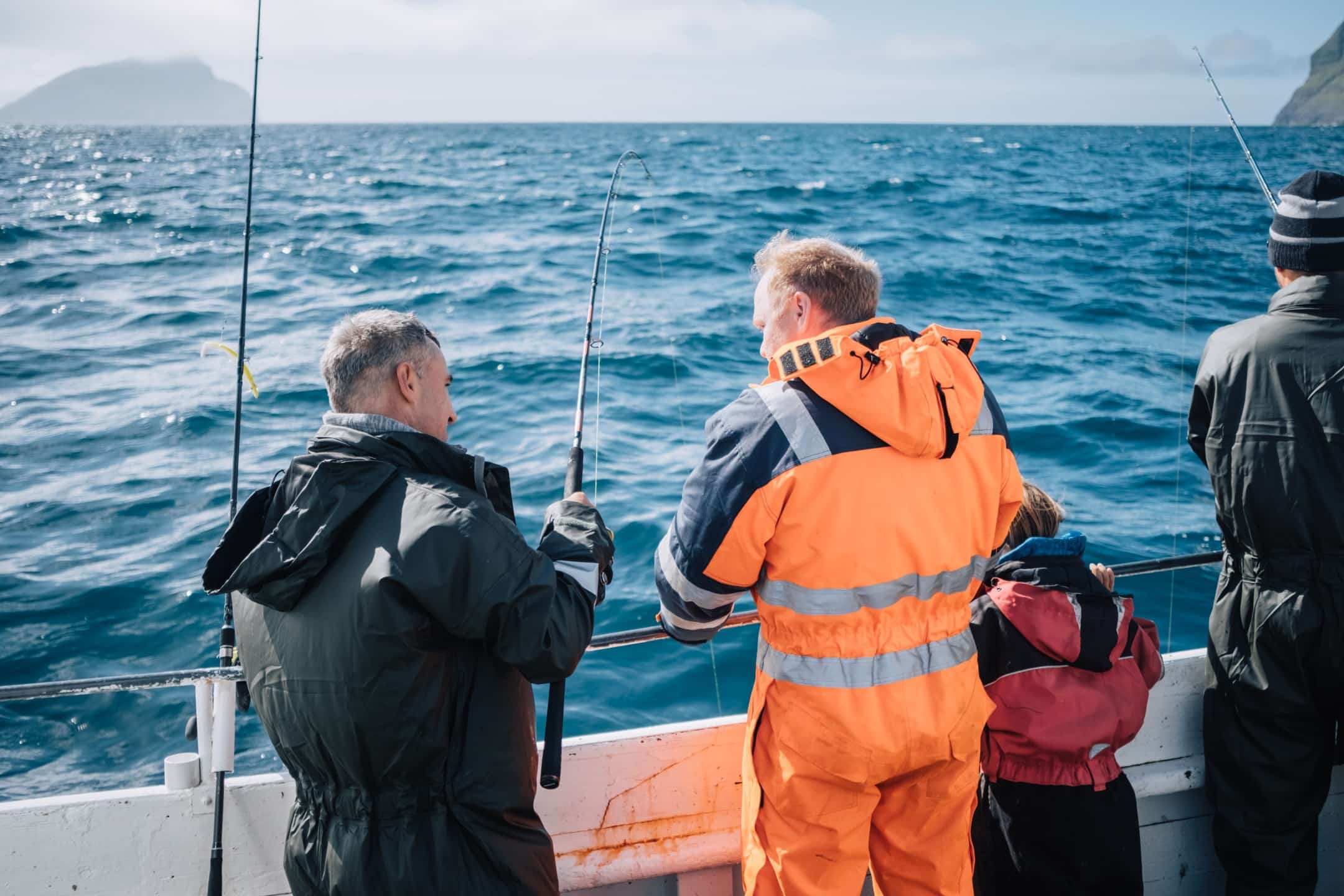 Family activity in Faroe Islands