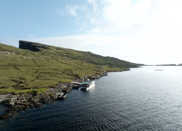 Boat on Lake Leitisvatn