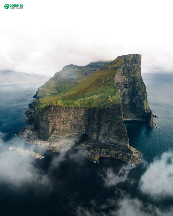 Kalsoy Island aerial view