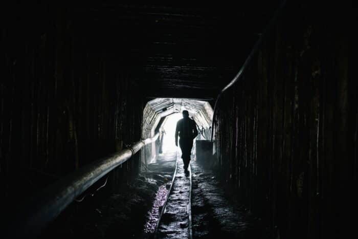 Coal mine in Faroe Islands