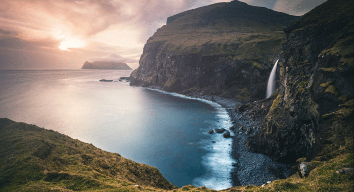 Waterfall in the Faroe Islands