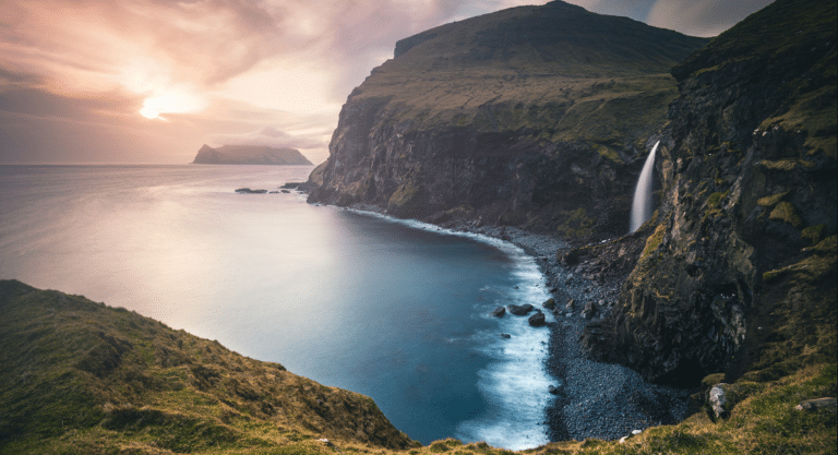 Waterfall in the Faroe Islands