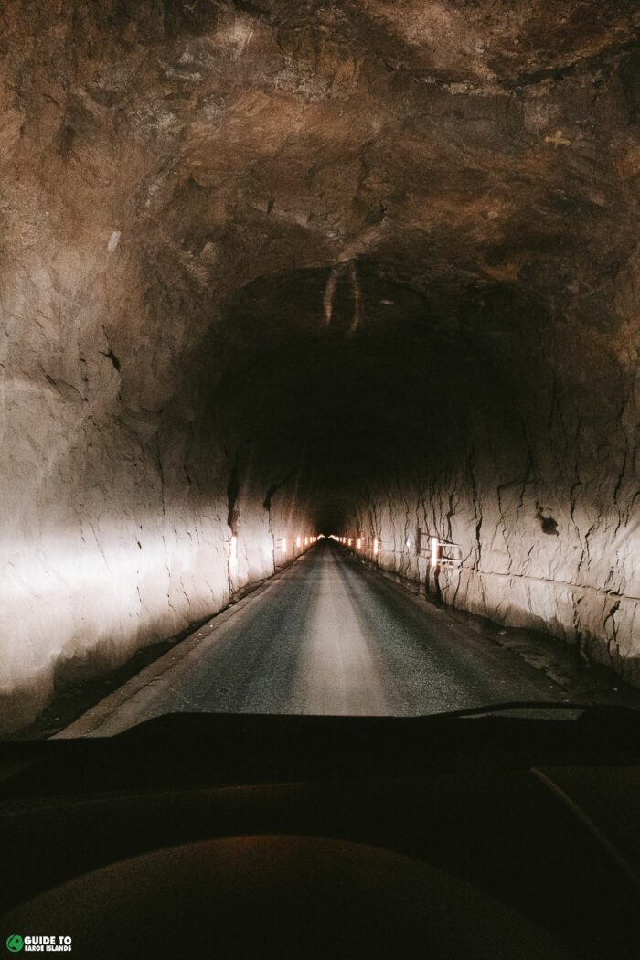 Inside the Gásadalstunnilin tunnel